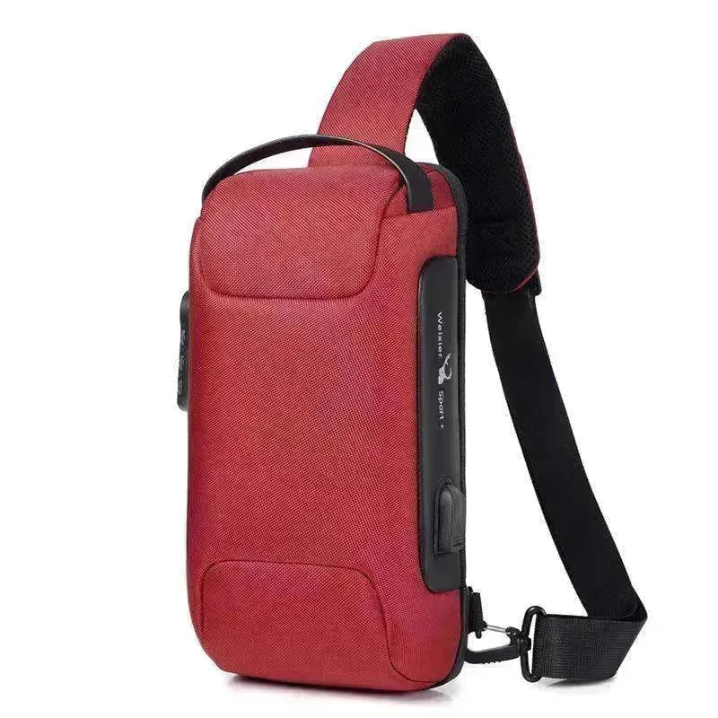 Waterproof USB Anti-theft Bag Oxford Sling