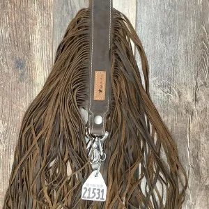 Western Mini Leather Fringe Strap 36" #21531