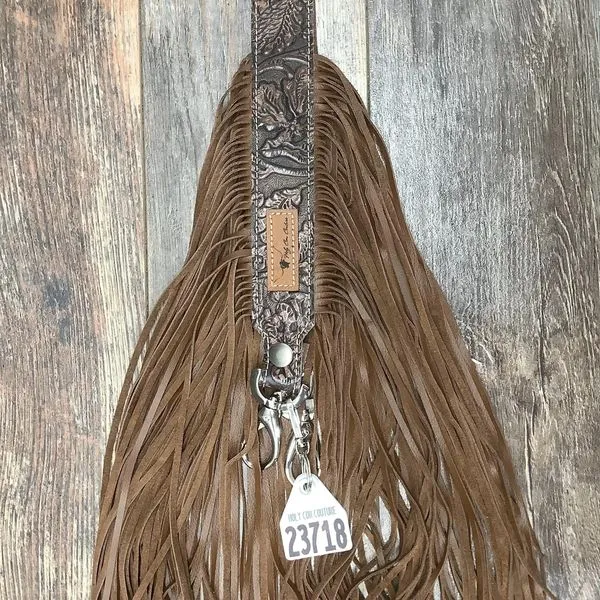 Western Mini Leather Fringe Strap 36" #23718