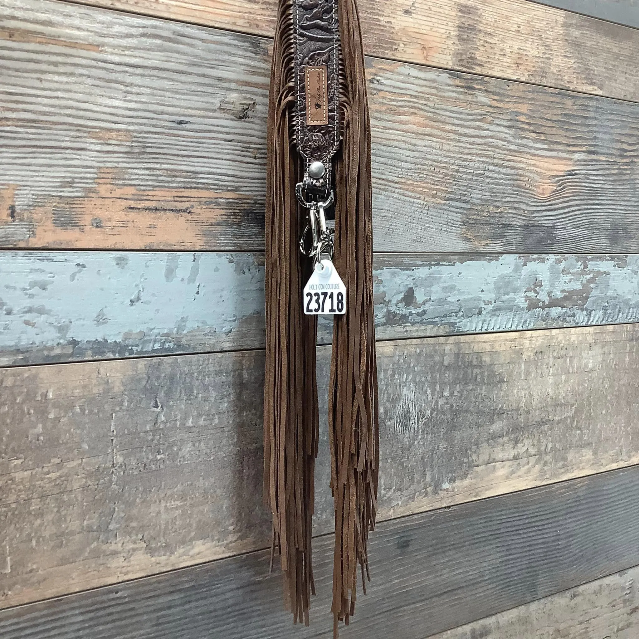 Western Mini Leather Fringe Strap 36" #23718