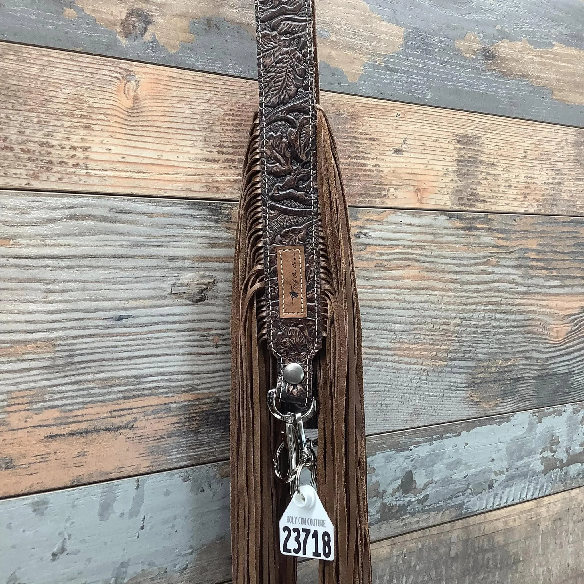 Western Mini Leather Fringe Strap 36" #23718