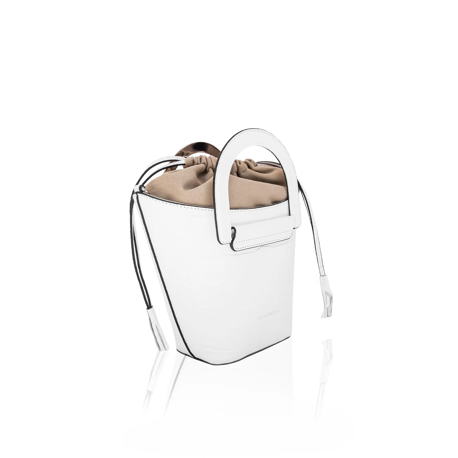 White Cleamance Bucket Bag