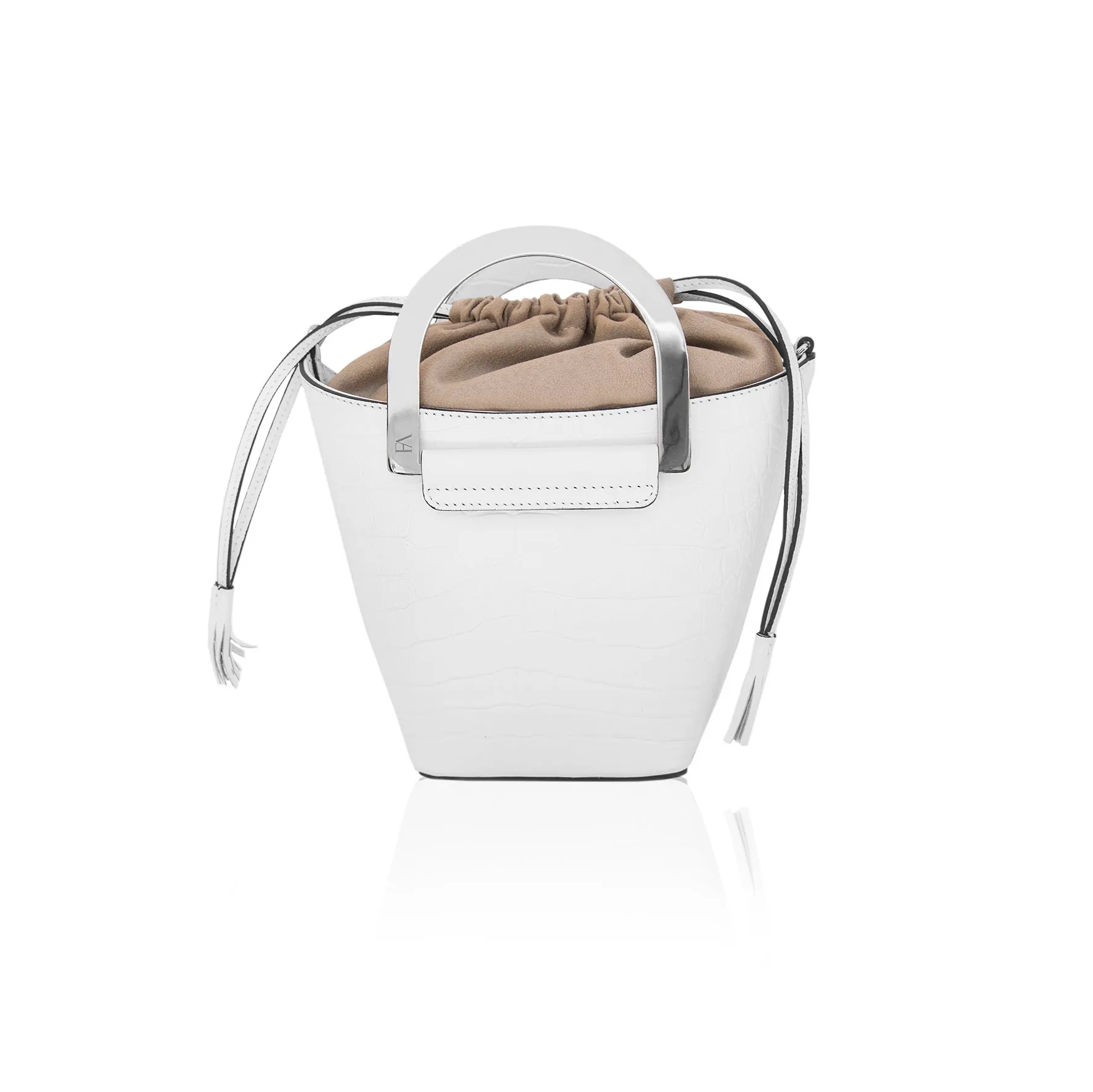 White Cleamance Bucket Bag