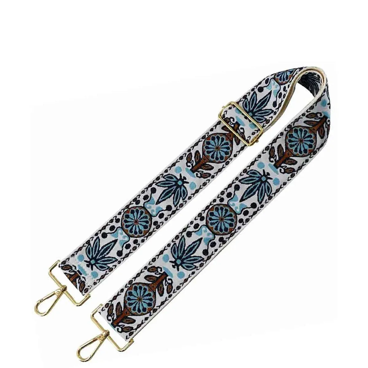 Wide Tribal Pattern Guitar Bag Strap 2"