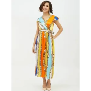 Women Stylish Satin Maxi Dress