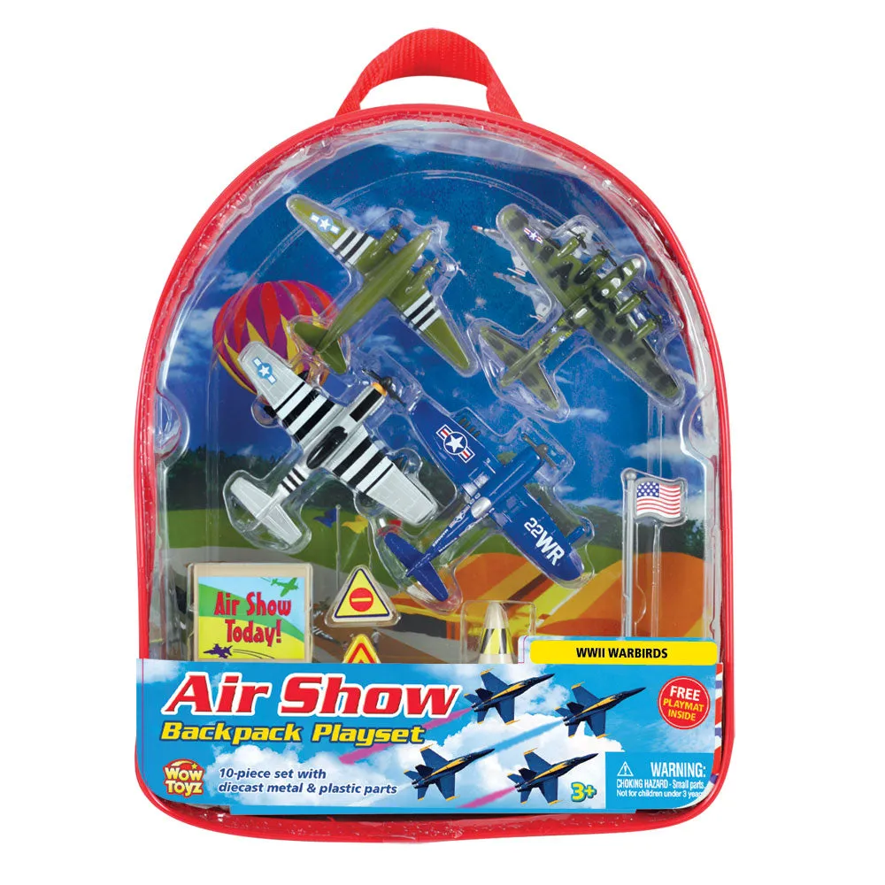 World War II Warbirds Backpack Playset