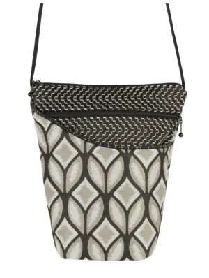 Woven Tulip Black City Bag