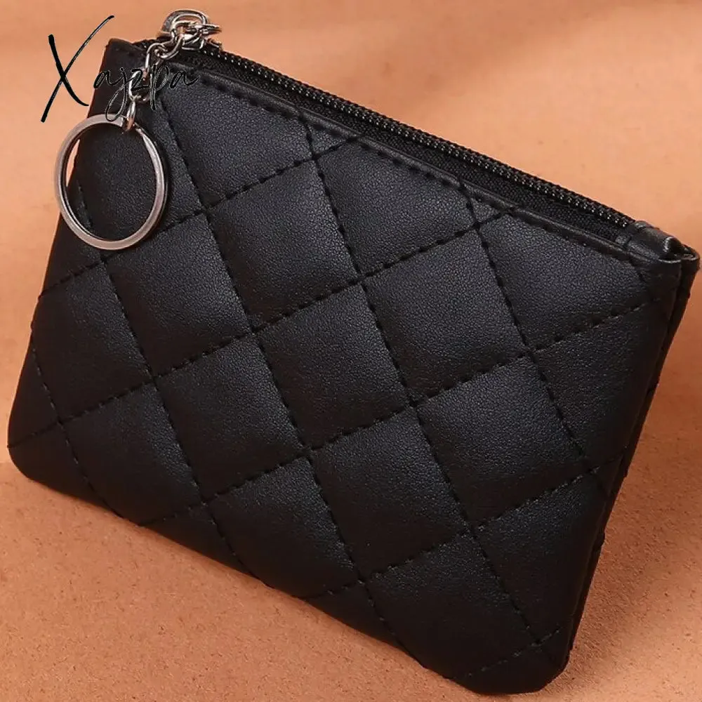 Xajzpa - Fashion Leather Coin Purse Women Small Wallet Change Purses Mini Zipper Money Bags Children's Pocket Wallets Key Holder