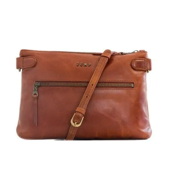 Zemp Ibiza Cross Body Bag | Chestnut