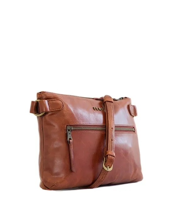 Zemp Ibiza Cross Body Bag | Chestnut