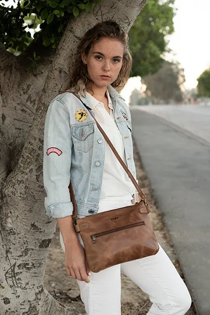 Zemp Ibiza Cross Body Bag | Chestnut